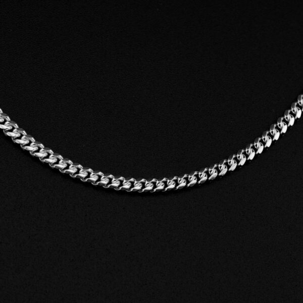 Cadena en Plata italiana 925 | Tejido Cubano | 60 Centimetros de largo | 3.5mm Calibre | CP0003 - Image 5