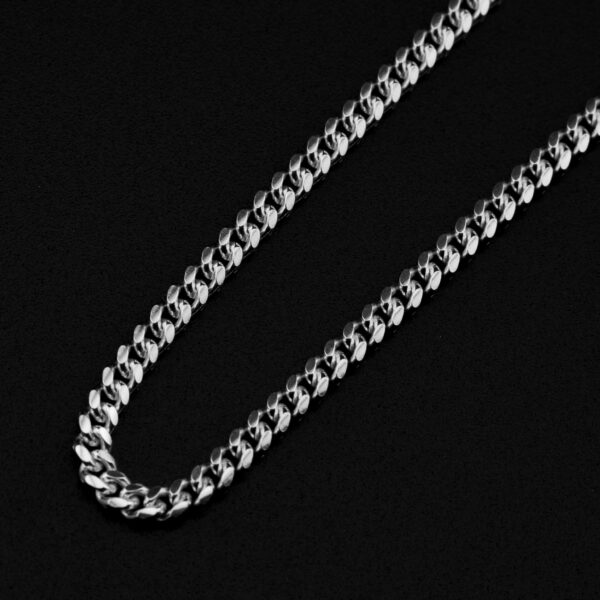 Cadena en Plata italiana 925 | Tejido Cubano | 60 Centimetros de largo | 3.5mm Calibre | CP0003 - Image 4