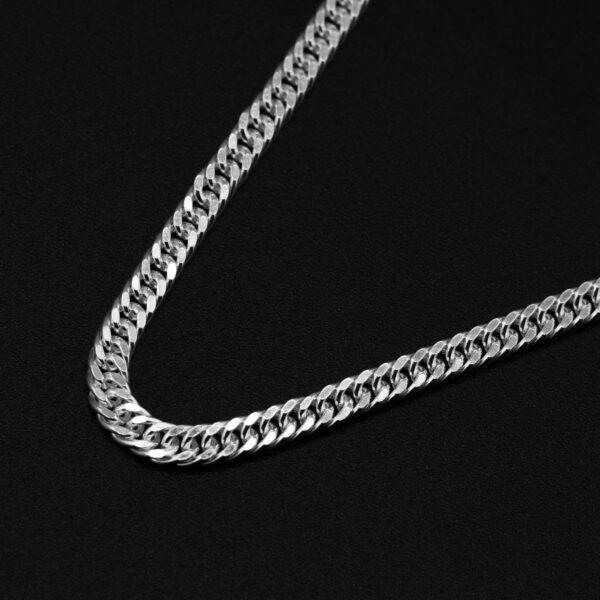Cadena en Plata italiana 925 | Tejido Cubano Cerrado 4 MM  | 60 CM de largo | CP0011 - Image 5