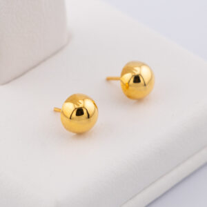 TO888 - TOPOS MEDIA BOLA EN ORO 18K - G 1.131