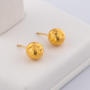 TO999 - TOPOS BOLA FACETADA EN ORO DE 18K - G 0.973