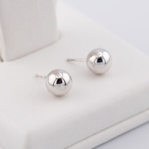 TO385 - TOPOS BOLITA GRANDES RODINADOS Y EN ORO DE 18K - G 1.078