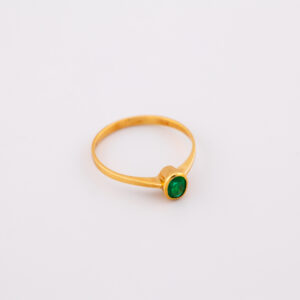 AOE195 - ANILLO CON ESMERALDA  EN ORO DE 18K - REF 783750 - G 1.272 - CT 0.45