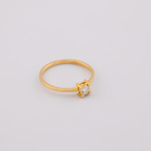 AOD18 - ANILLO DE ORO DE 18K CON DIAMANTE - G 1.187 - CT 0.18
