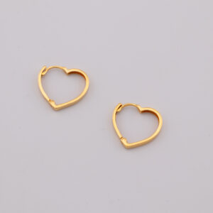 CNO115 - GARGANTILLAS DE ORO CORAZON - G 1.502