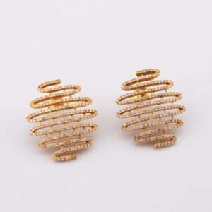 XO4 - ARETES AMAZONAS EN ORO DE 18K - G 10.926