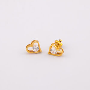 TO668 - TOPOS DE ORO CORAZON EN 18K - G 2.441