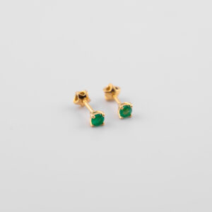 TOE46 - TOPOS EN ORO DE 18K CON ESMERALDAS - G 1.000 - CT E 0.19