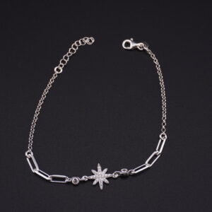 PP21 - PULSERA ESTRELLA POLAR DE PLATA - G 2.800
