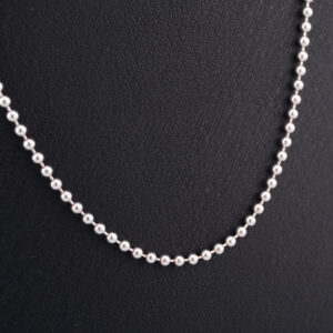 CP8 - CADENA DE PLATA BOLITAS- 2.5MM - 70CM - G 12.556