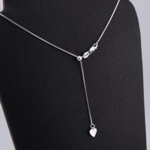 CP24 - CADENA DE PLATA VENECIANA AJUSTABLE CON CORAZÓN - G 2.582