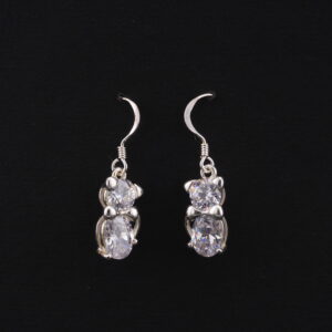 JXP1 - JUEGO DE PLATA GATOS - ARETES Y DIJE - G 7.100