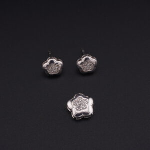 JXP6 - JUEGO DE PLATA - ARETES Y DIJE - G 3.2