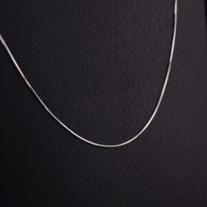 CP30 - CADENA DE PLATA RODINADA 45CM